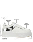 Scouts Metallic Paneling Platform Sneakers