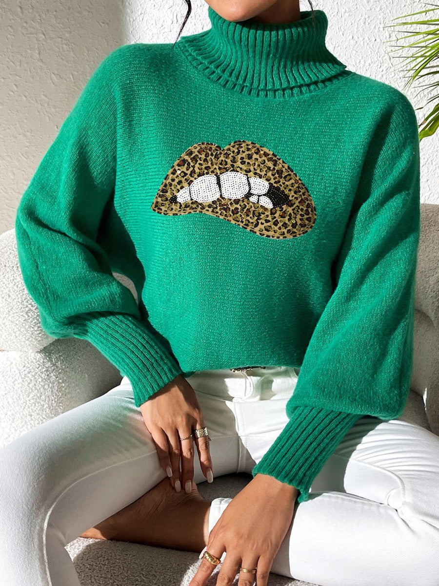 Hey Lover Lover Turtleneck Sweater