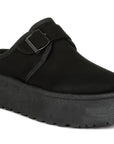 Mayfield Buckle Strap Fur Platform Classic Slip-On