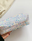 Sequin Clutch with Zipper