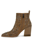 Omishi Stud Embellished Ankle Boots