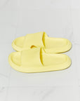 MMShoes Arms Around Me Open Toe Slide in Yellow