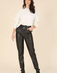 Vegan leather pants