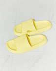 MMShoes Arms Around Me Open Toe Slide in Yellow