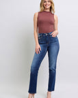 Judy Blue Full Size Washed Straight Leg Jeans with Pockets