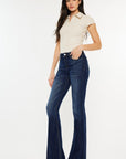 Kancan Full Size Mid Rise Slim Flare Jeans