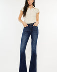 Kancan Full Size Mid Rise Slim Flare Jeans