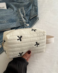 Texture Contrast Bow Wristlet