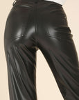 Vegan leather pants