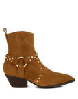 Rodeo Studded Suede Ankle Boots