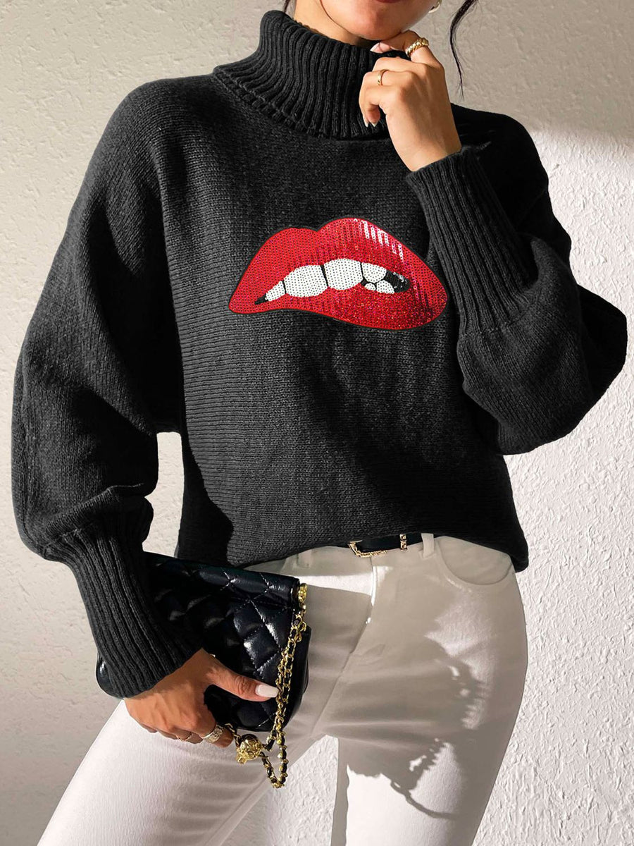 Hey Lover Lover Turtleneck Sweater