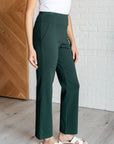 Magic Straight Pants in Hunter Green