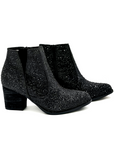 Shine Star Rhinestone Bootie in Black