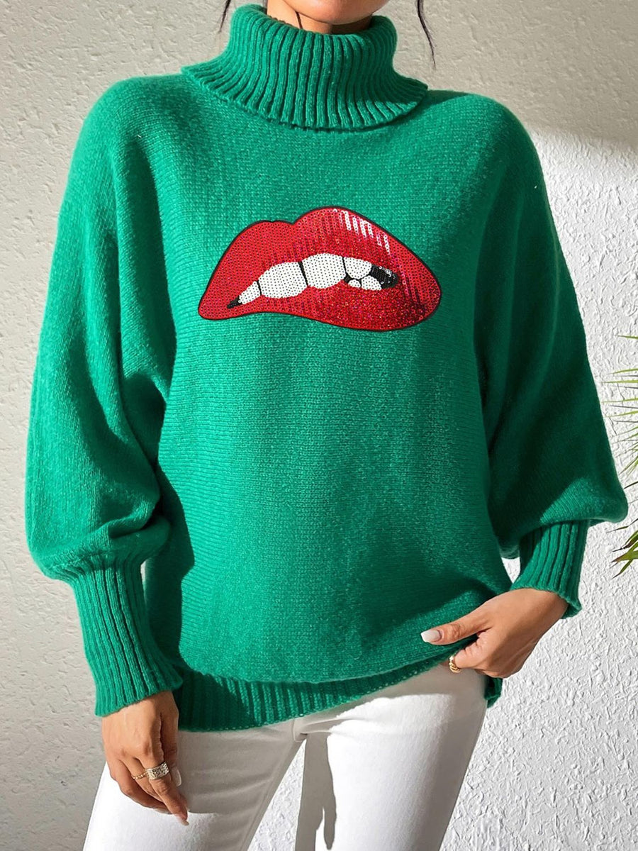 Hey Lover Lover Turtleneck Sweater