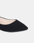 Forever Link Pointy Toe Slip On Flat Loafers- Black