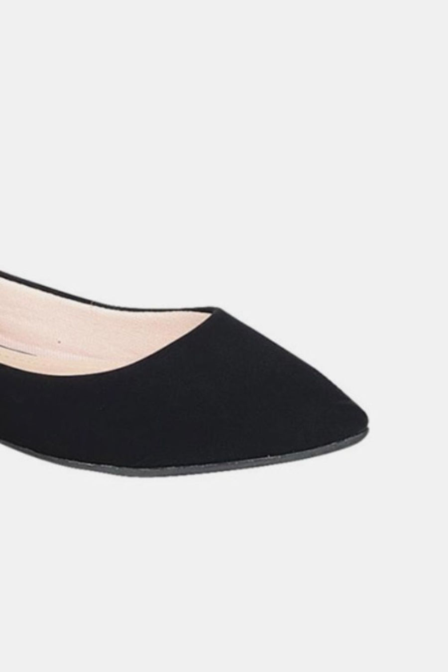 Forever Link Pointy Toe Slip On Flat Loafers- Black