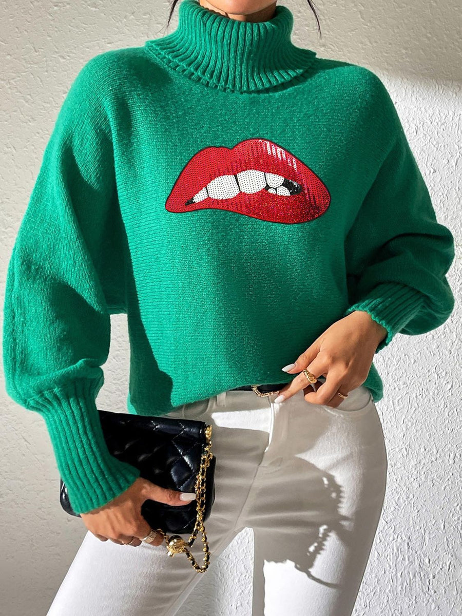 Hey Lover Lover Turtleneck Sweater