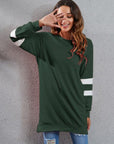 Full Size Striped Round Neck Long Sleeve T-Shirt