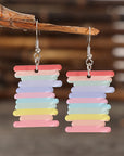 Acrylic Rainbow Dangle Earrings