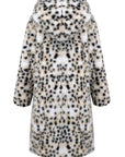 Thermal Leopard Faux Fur Hooded Outerwear