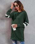 Full Size Striped Round Neck Long Sleeve T-Shirt