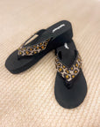 Evirare Rhinestone Sandal in Cheeath