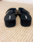 Evirare Rhinestone Sandal in Cheeath