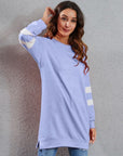 Full Size Striped Round Neck Long Sleeve T-Shirt