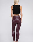 High Rise Faux Leather Leggings