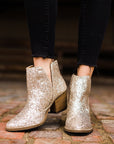 Fiera Booties in Gold