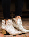 Fiera Booties in Gold