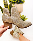 Fiera Booties in Gold