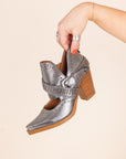 Fiona Ankle Boot in Silver