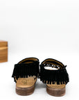 Fringe Star Sandal in Black