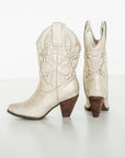 Houston Western Boots in Champagne