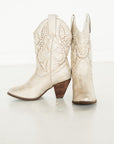 Houston Western Boots in Champagne