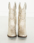 Houston Western Boots in Champagne