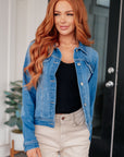 Every Occasion Denim Button Up Jacket