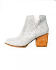 Shine Star Rhinestone Bootie in Silver