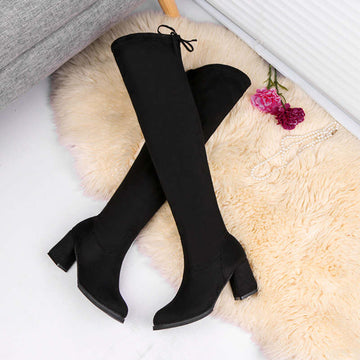 Over the Knee Suede Boots