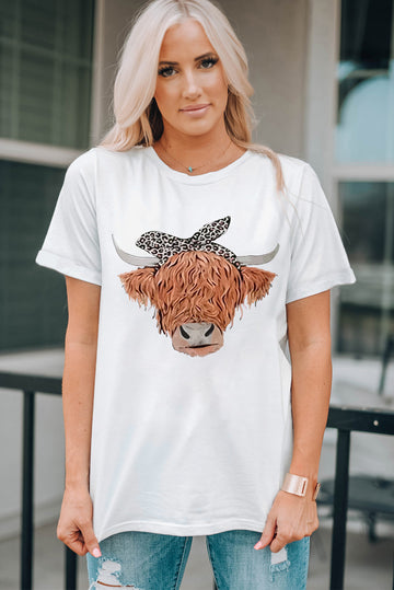 Animal Graphic Round Neck T-Shirt - Closet Full of Clovers