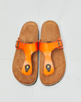MMShoes Drift Away T-Strap Flip-Flop in Orange