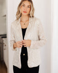 I Know You're Busy Sequin Blazer